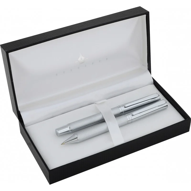 STEELPEN DOLMA KALEM+TÜKENMEZ KALEM SET ELITE SERİSİ PLUS KROM 5082