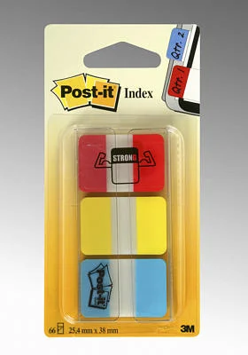 POST-IT INDEX SERT SEPARATÖR 3 RENK x 22 ADET 686-RYB 520700447100