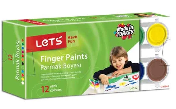 LETS PARMAK BOYASI 25ML 12 RENK L5512