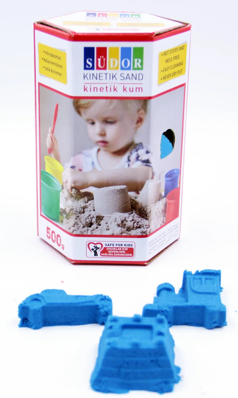 SÜDOR KİNETİK KUM KUTULU 500 G MAVİ KS01-4