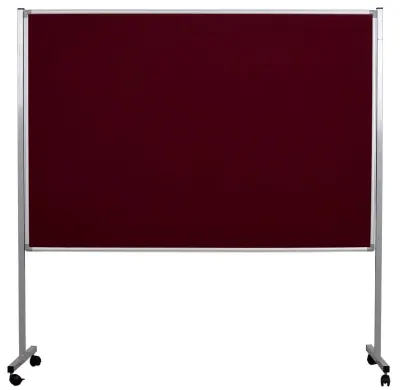 İNTER ÇUHALI PANO TEKERLEK AYAKLI 90x150 BORDO