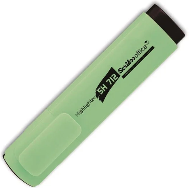 SCRIKSS OFFICE FOSFORLU KALEM SH712 PASTEL YEŞİL