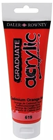 DALER ROWNEY AKRİLİK BOYA GRADUATE SERİSİ 120 ML CAD.ORANGE HUE 123120619