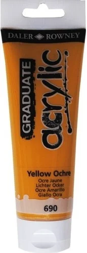 DALER ROWNEY AKRİLİK BOYA GRADUATE SERİSİ 120 ML YELLOW OCHRE 123120690