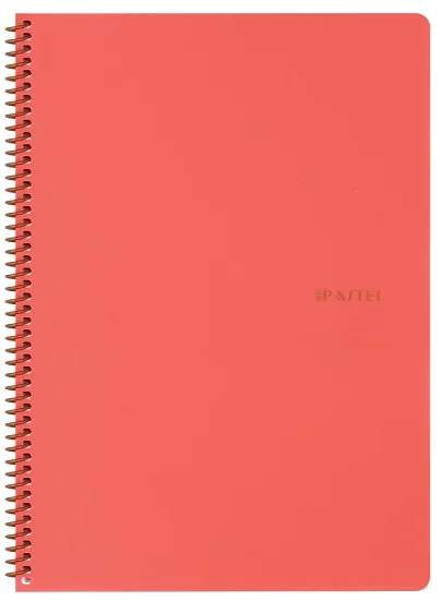 KESKİN DEFTER PASTEL NOTE A4 SPİRALLİ PP KAPAK 80 YP. DÜZ 327720-99