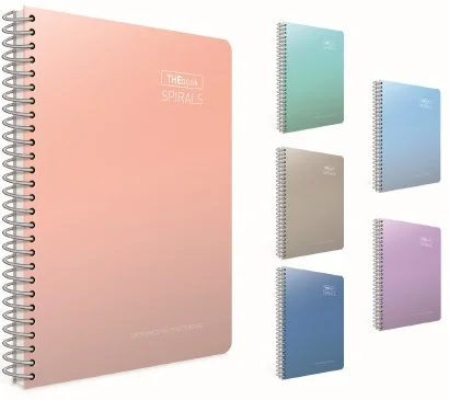GIPTA DEFTER THEBOOK SPIRALS A4 SPİRALLİ SERT KAPAK 140 YP. KARELİ 5511