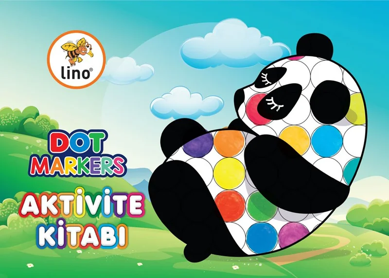 LİNO BOYAMA KİTABI DOT MARKERS KARIŞIK LN-700