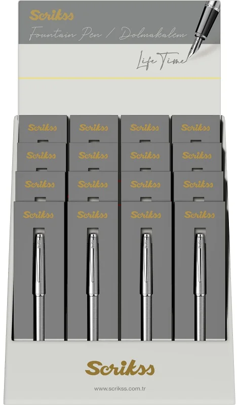 PASİF SCRIKSS DOLMAKALEM 78M ÖZEL KUTULU 16 LI STAND