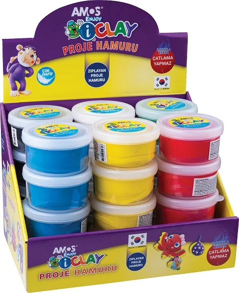 AMOS PROJE HAMURU-I CLAY 30 GR 24 LÜ STAND IC30-24ST