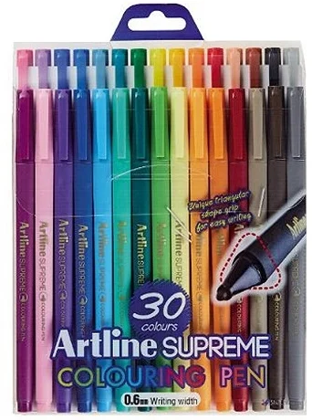 ARTLINE KEÇELİ KALEM SUPREME COLORING 210 0.6 SET 30 RENK A-EPFS-210.30W