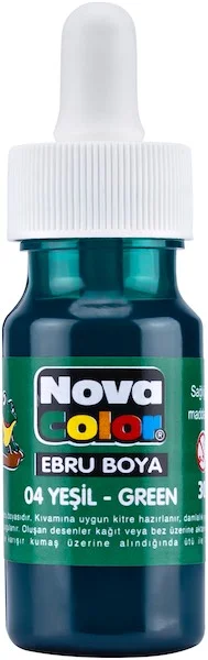 NOVA COLOR EBRU BOYA ŞİŞE 30 CC YEŞİL NC-243
