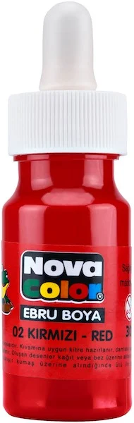 NOVA COLOR EBRU BOYA ŞİŞE 30 CC KIRMIZI NC-241