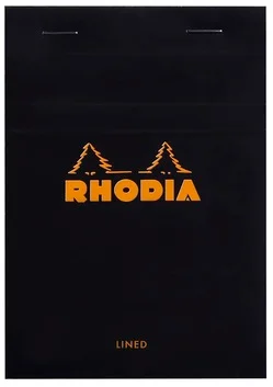 RHODIA BLOKNOT BASIC DİKİŞLİ A6 80 GR 80 YP ÇİZGİLİ SİYAH RB136009