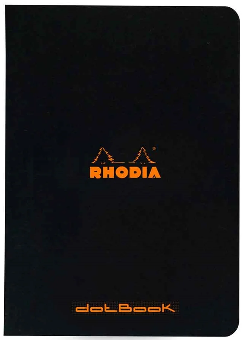 RHODIA DEFTER BASIC DİKİŞLİ A5 80 GR 24 YP DOT SİYAH RD119186