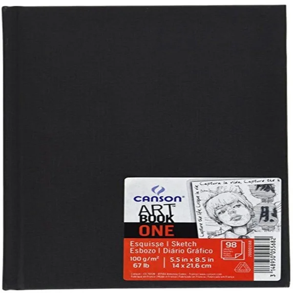 CANSON ÇİZİM BLOĞU ONE ARTBOOK SERT KAPAK SPİRALLİ 14x21.6 100 GR 80 SF 400039211