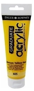 DALER ROWNEY AKRİLİK BOYA GRADUATE SERİSİ 120 ML CAD.YELLOW HUE 123120605