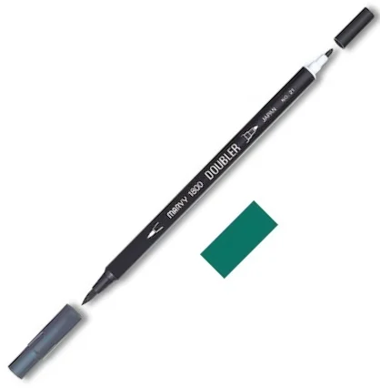 MARVY FIRÇA KALEM BRUSH PEN ÇİFT UÇLU 1800-072 PINE GREEN