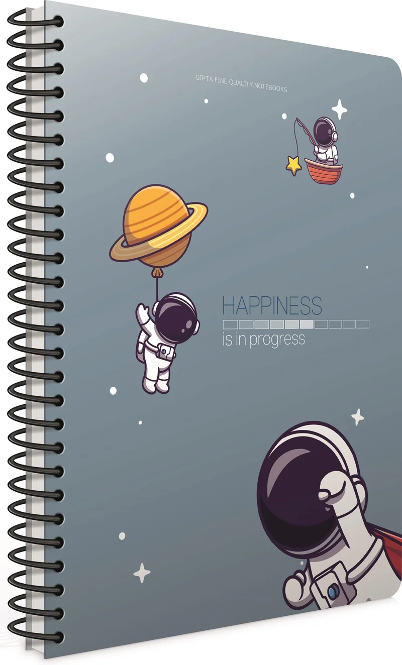 GIPTA DEFTER HAPPINESS A4 SPİRALLİ KARTON KAPAK 80 YP. ÇİZGİLİ 5801