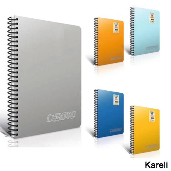 GIPTA DEFTER CHROMO A5 SPİRALLİ PP KAPAK 100 YP. KARELİ 2312