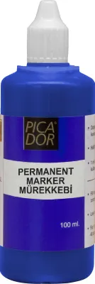 PICADOR PERMANENT MARKER MÜREKKEBİ 100 ML MAVİ KB036