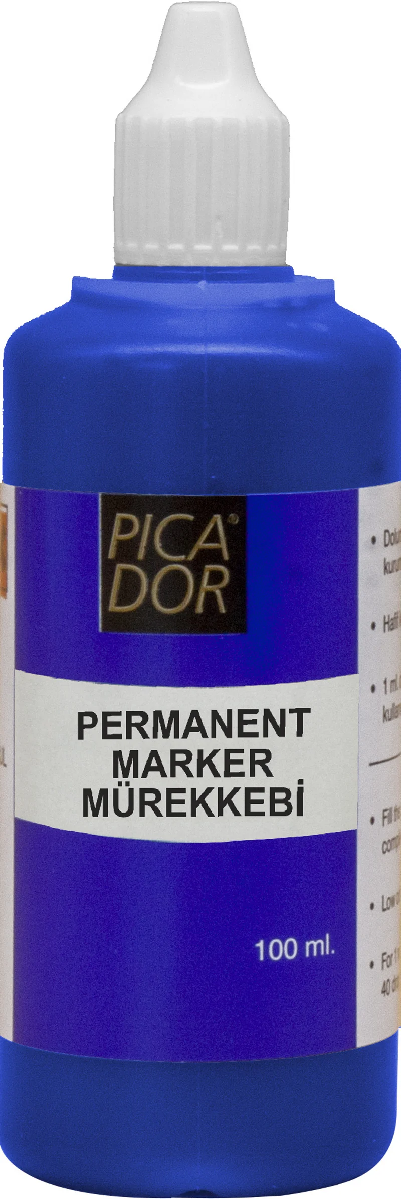 PICADOR PERMANENT MARKER MÜREKKEBİ 100 ML MAVİ KB036