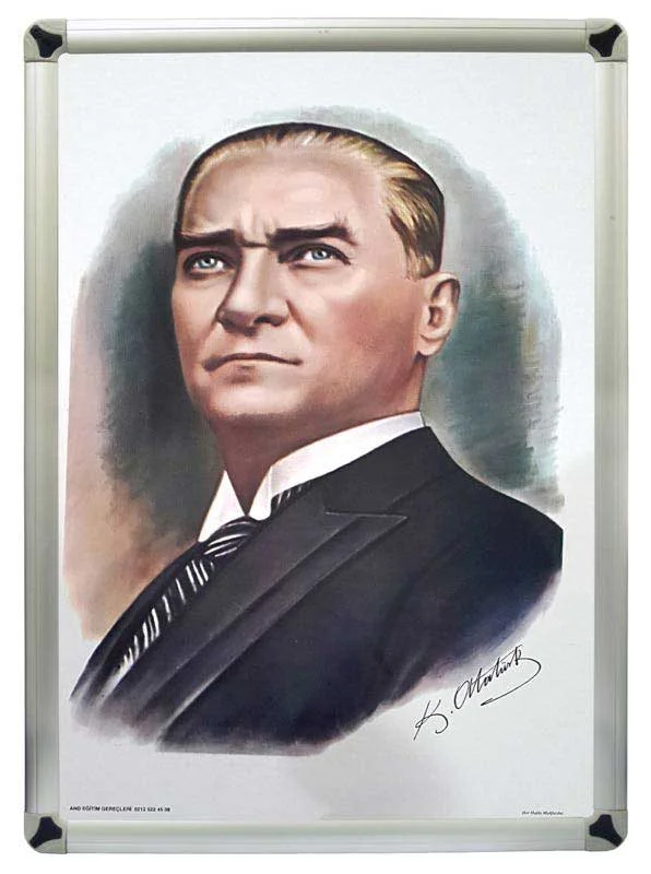AKYAZI ATATÜRK KÖŞESİ METAL ÇERÇEVE 70X100 931