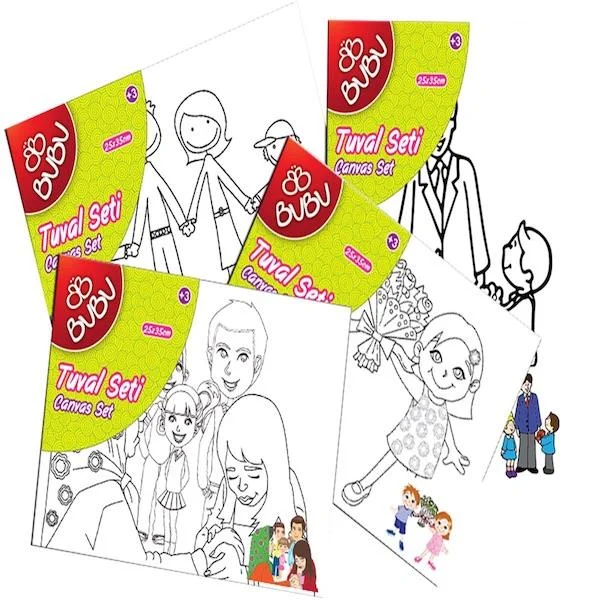 BU-BU TUVAL 25x35 DESENLİ BOYASIZ BUBU-TU0001