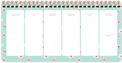 KESKİN PLANNER 13x27 SPİRALLİ - SU YEŞİLİ 830126-99