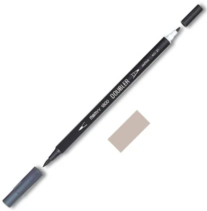 MARVY FIRÇA KALEM BRUSH PEN ÇİFT UÇLU 1800-040 BROWNSHGRE