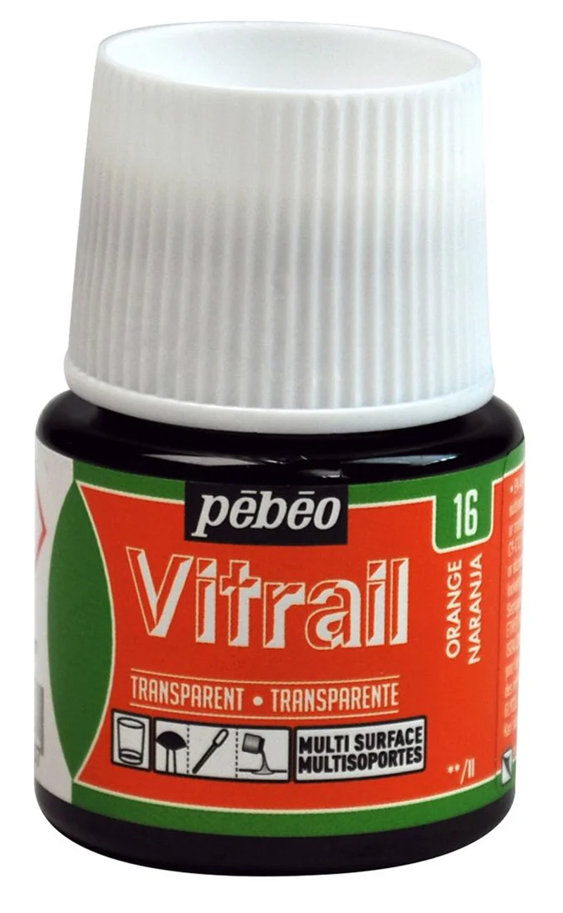 PEBEO CAM BOYASI VITRAIL TRANSPARAN 45 ML 050*16 ORANGE