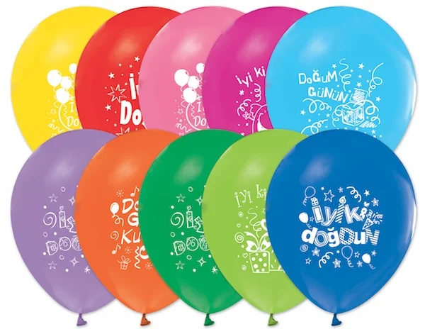 BUKET BALON GEMARG90 ASS (10)100 LÜ 531-2