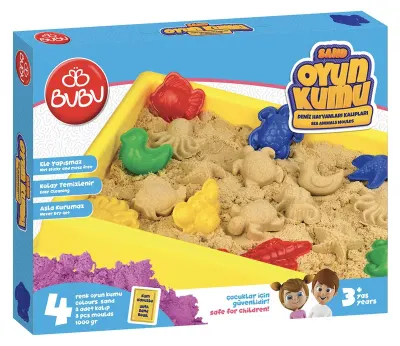 BU-BU KUM BÜYÜK HAVUZLU DENİZ HAYVANLI KALIPLAR 1000 GR.  BUBU-KU0053