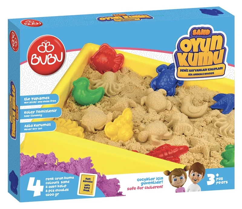 BU-BU KUM BÜYÜK HAVUZLU DENİZ HAYVANLI KALIPLAR 1000 GR. BUBU-KU0053