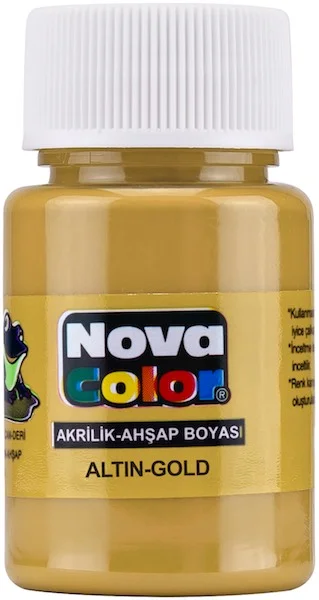 NOVA COLOR AKRİLİK BOYA ŞİŞE 30 CC ALTIN NC-234