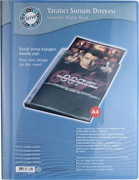 SERVE SUNUM DOSYASI 20 Lİ MAVİ SV-6720-MAV