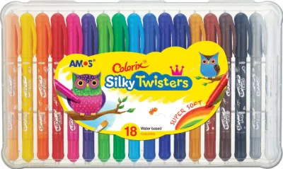 AMOS PASTEL BOYA COLORIX SILKY ÜÇÜ BİR ARADA 18 Lİ CSG18