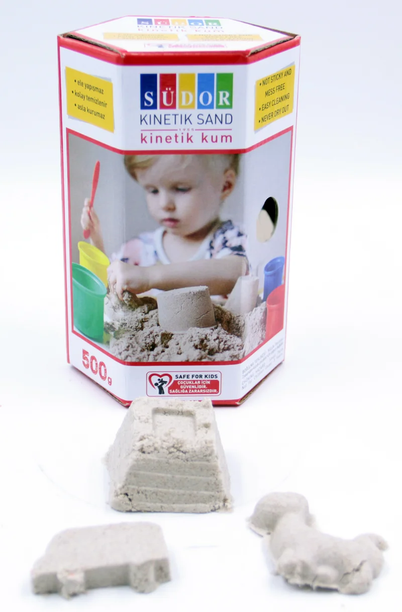 SÜDOR KİNETİK KUM KUTULU 500 G NATÜREL KS01-1