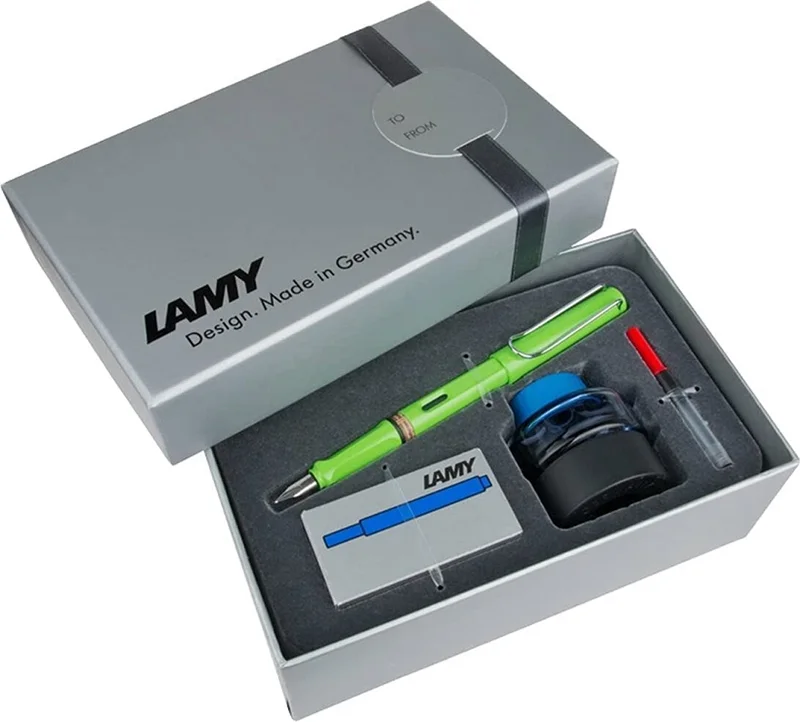 LAMY DOLMA KALEM SAFARI SETİ YEŞİL M UÇ 13EYDS-M