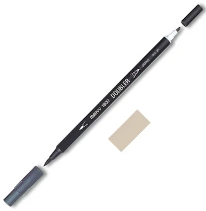 MARVY FIRÇA KALEM BRUSH PEN ÇİFT UÇLU 1800-091 TAN