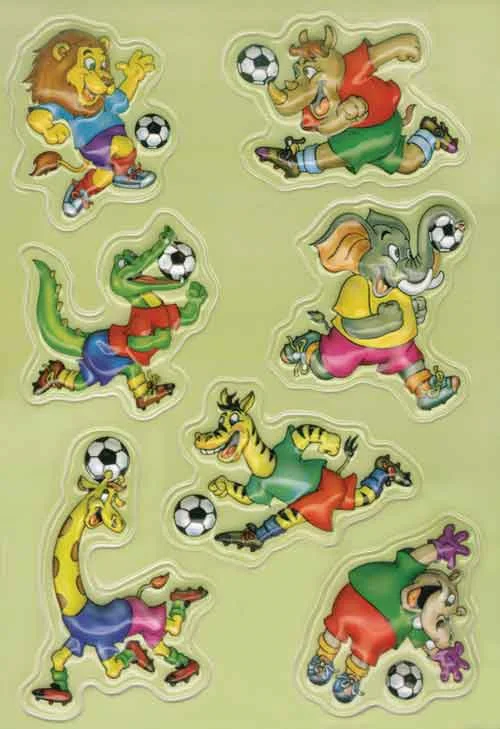 HERMA ETİKET MAGIC POP-UP FUTBOL OYNAYAN HAYVANLAR 6253