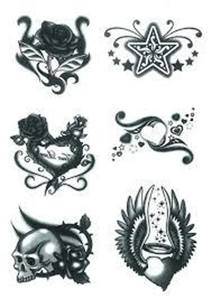 HERMA ETİKET TATTOO YOUNG LINE SİYAH BEYAZ FARKLI ŞEKİLLER 6211