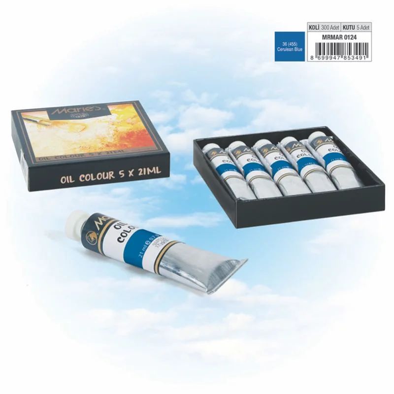 MARIES YAĞLI BOYA 21 ML E75-36*455 CERULEAN BLUE