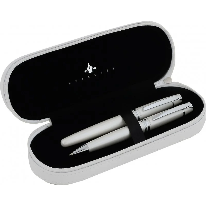 STEELPEN DOLMA KALEM+TÜKENMEZ KALEM SET PLANET SERİSİ BEYAZ 0031