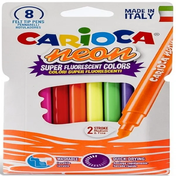 CARIOCA KEÇELİ KALEM YIKANABİLİR FOSFORLU 42785