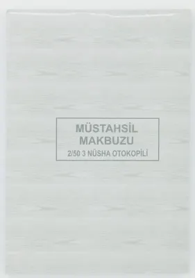 DİLMAN MÜSTAHSİL MAKBUZU 2/50 3 NÜSHA 4023