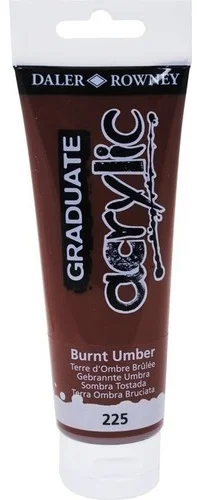 DALER ROWNEY AKRİLİK BOYA GRADUATE SERİSİ 120 ML BURNT UMBER 123120225