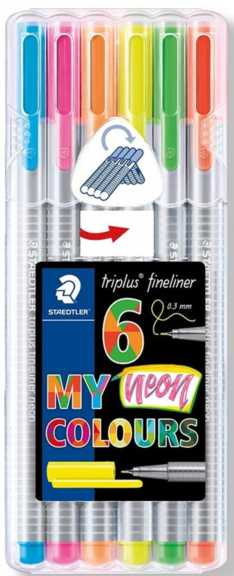 STAEDTLER FINELINER TRIPLUS SET 0.3 NEON RENKLER 6 LI 334 SB6CS3