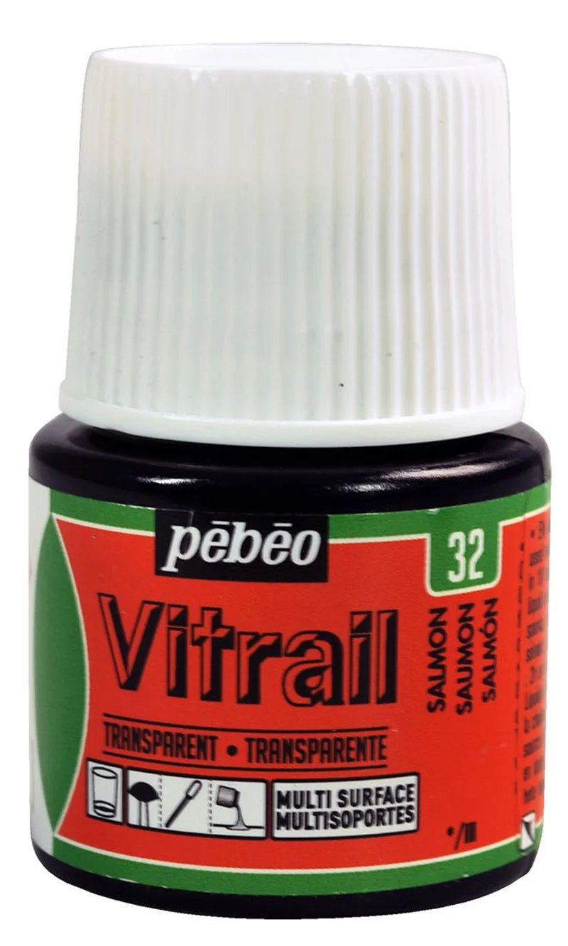 PEBEO CAM BOYASI VITRAIL TRANSPARAN 45 ML 050*32 SALMON