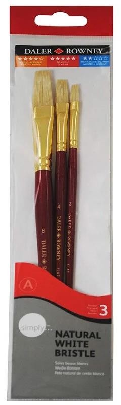 DALER ROWNEY FIRÇA SIMPLY SERİSİ BRISTEL KISA SAP 3 LÜ NO:1 216940300