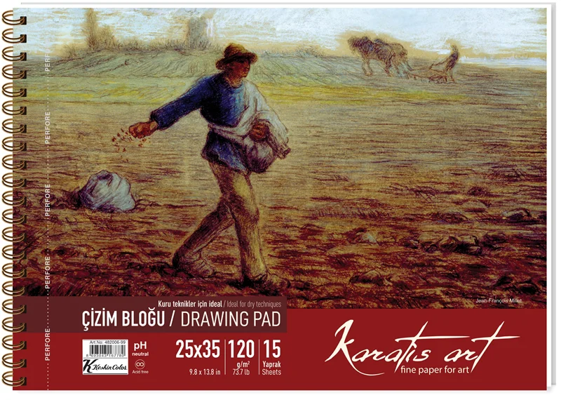 KESKİN RESİM KAĞIDI KARATİS ART 25x35 120 GR 10 LU 483005